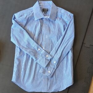 Crewcuts Boys Gingham Button Down Thompson Shirt Size 6-7